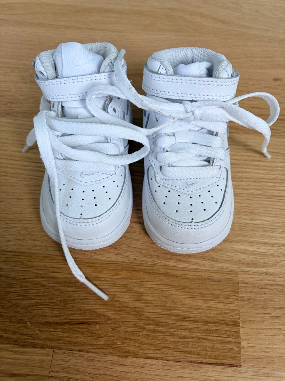 Nike Court Borough Mid 2 White High Top Sneakers Baby Toddler Size 4C - Picture 2 of 7